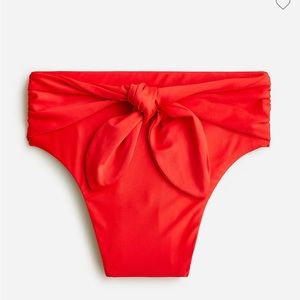 J. Crew Tie high-rise bikini bottom